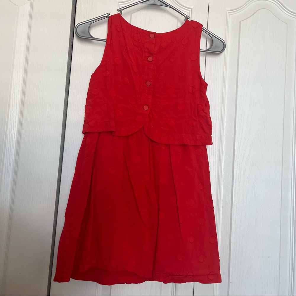 Red Sleeveless Dress - Picture 6 of 6
